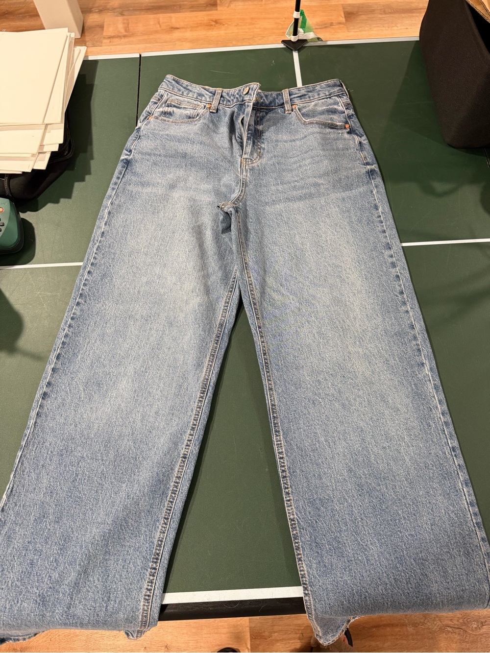 Celebrity Pink Light Blue Wide-Leg Jeans